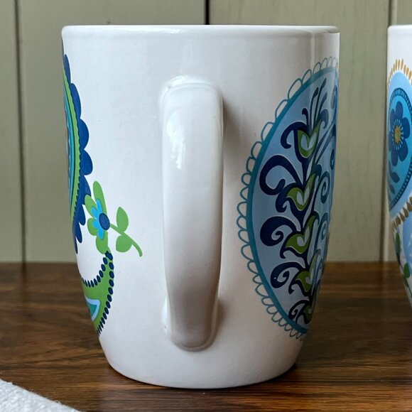 Royal Norfolk Blue Paisley 2 Mugs - Picture 5 of 15